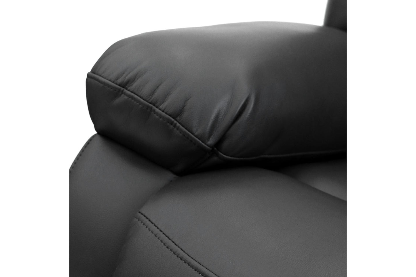 Alva Electric Recliner Sofa Black 3 Seater
