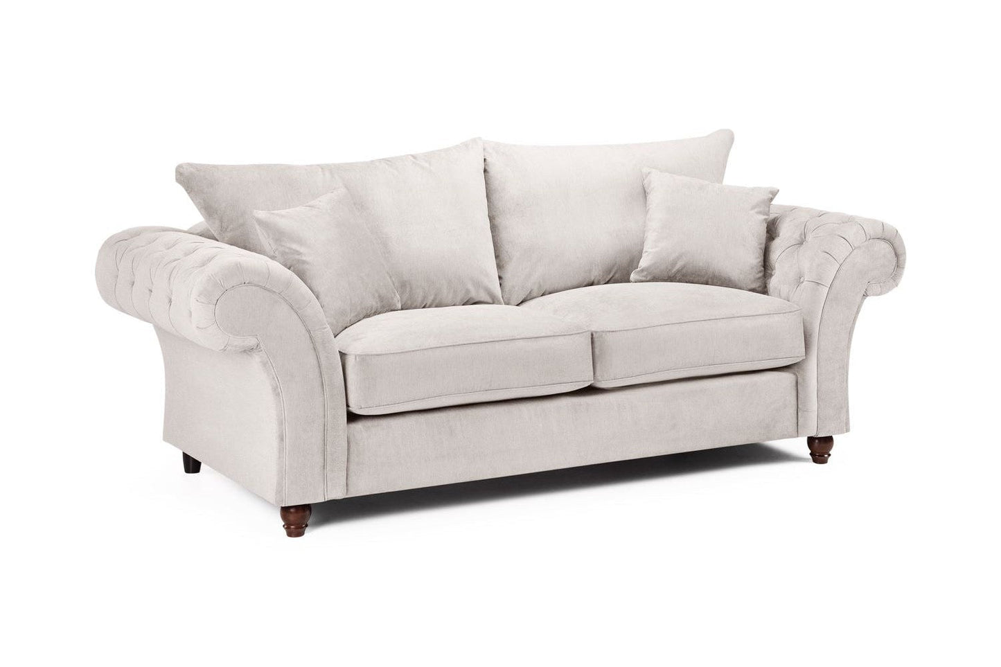 Windsor Fullback Sofa Stone 3 Seater