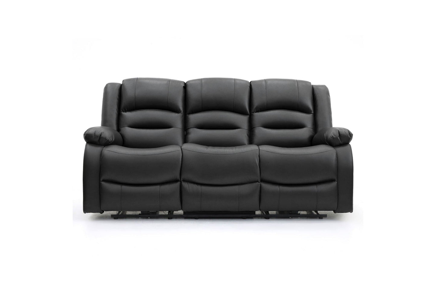 Alva Electric Recliner Sofa Black 3 Seater