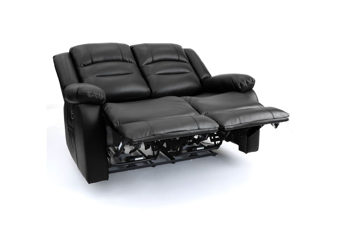 Alva Electric Recliner Sofa Black 2 Seater