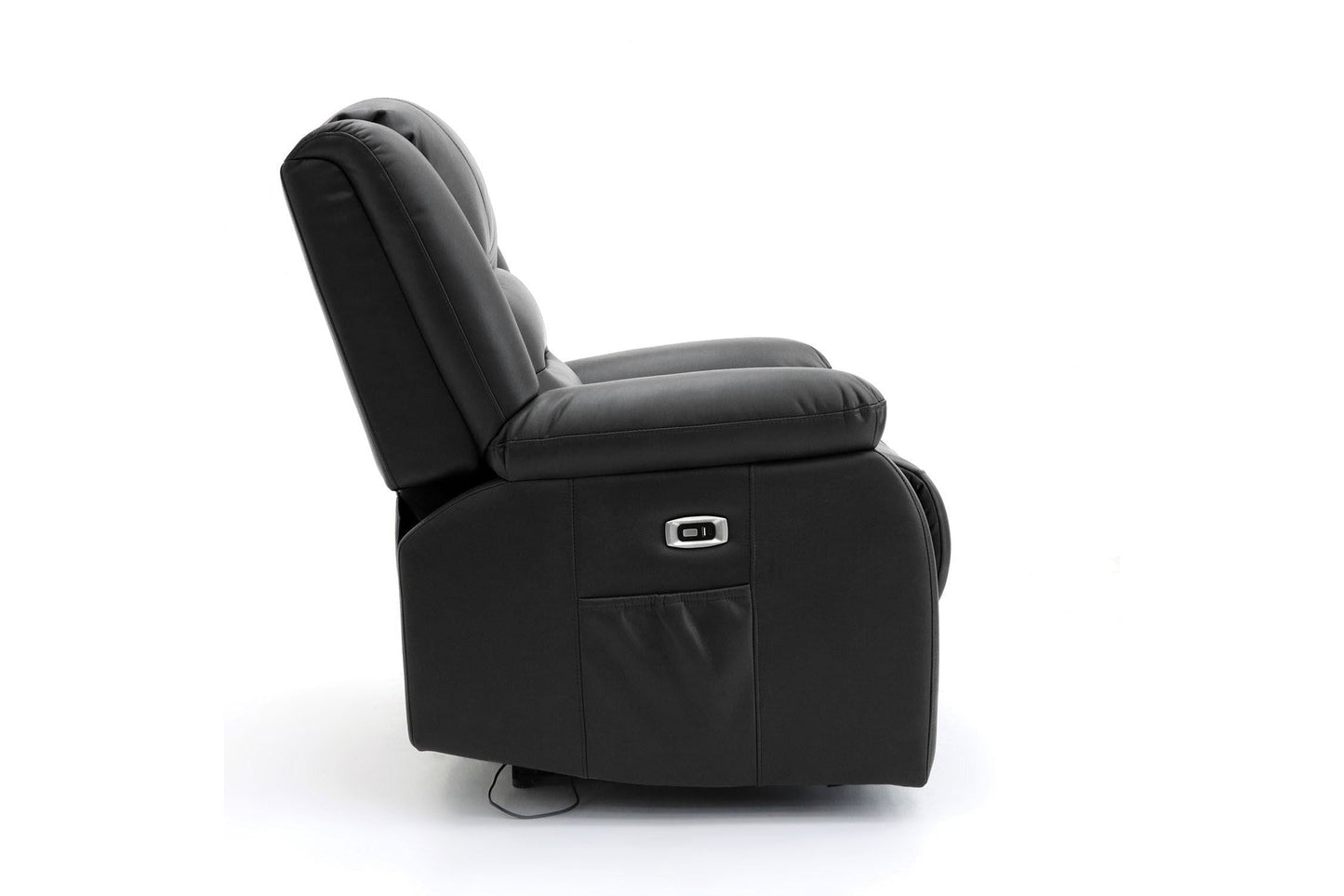 Alva Electric Recliner Sofa Black 3 Seater