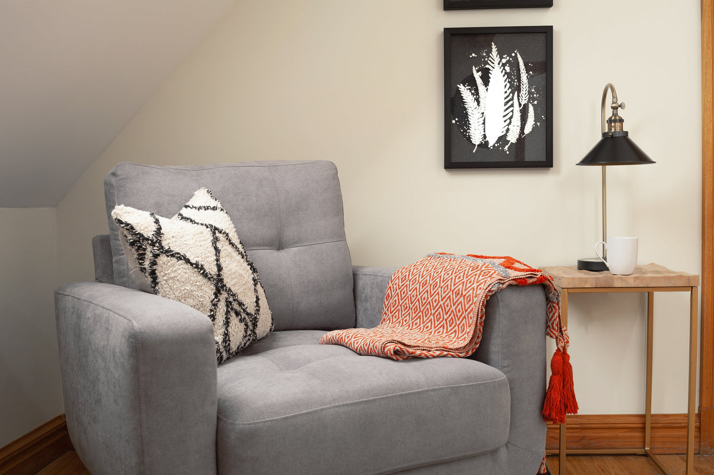 Aurora Sofa Grey Armchair