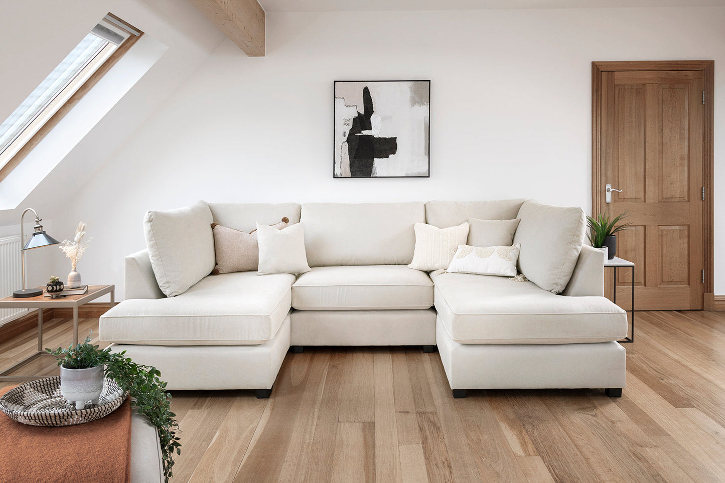 Carnaby Sofa Beige U Shape Corner
