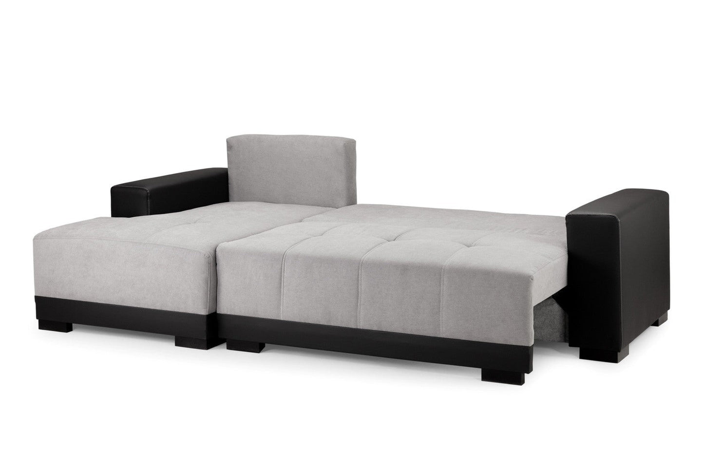 Cimiano Sofa Bed Black/Grey Left Hand Facing Corner