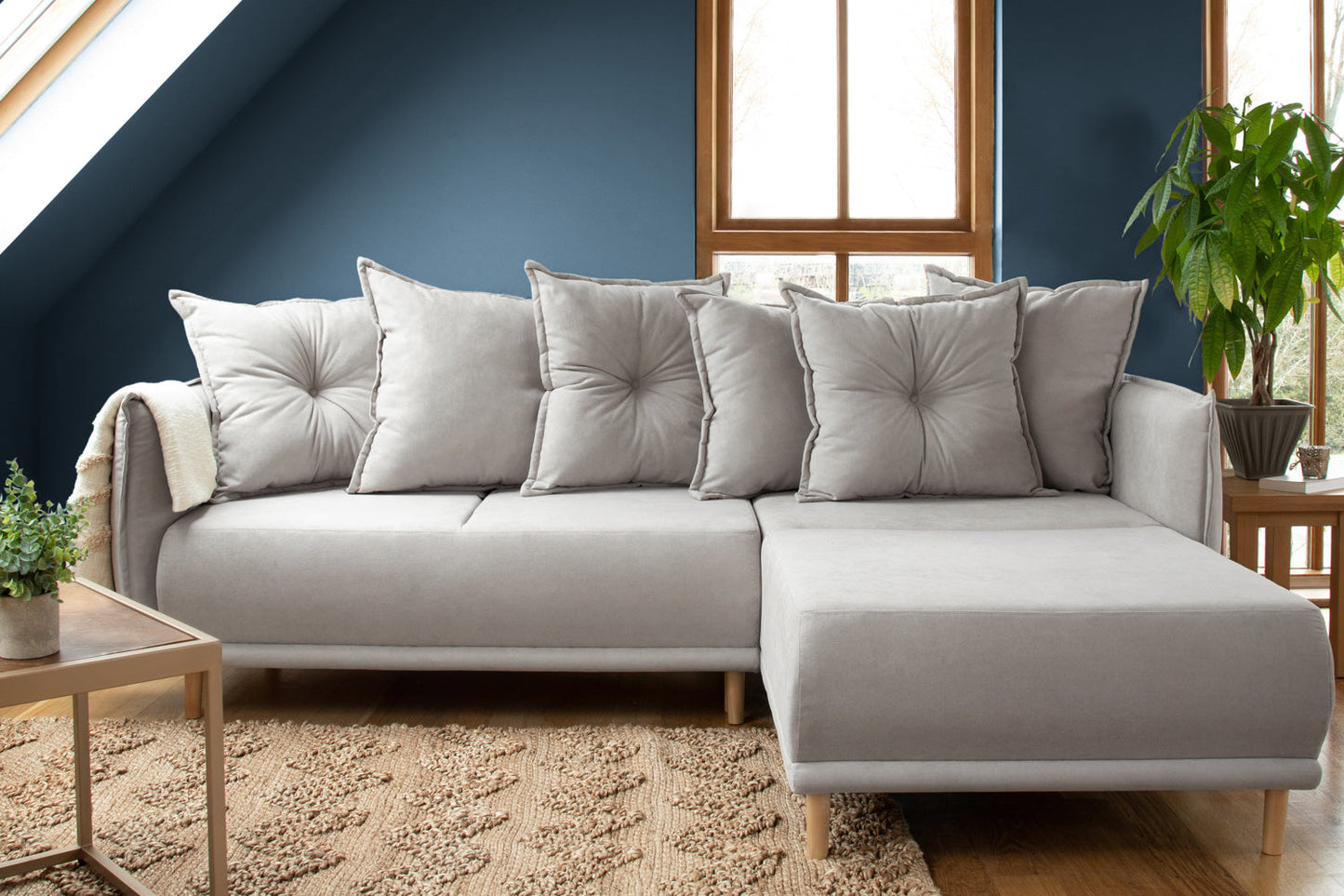 Gale Sofa Bed Grey Universal Corner