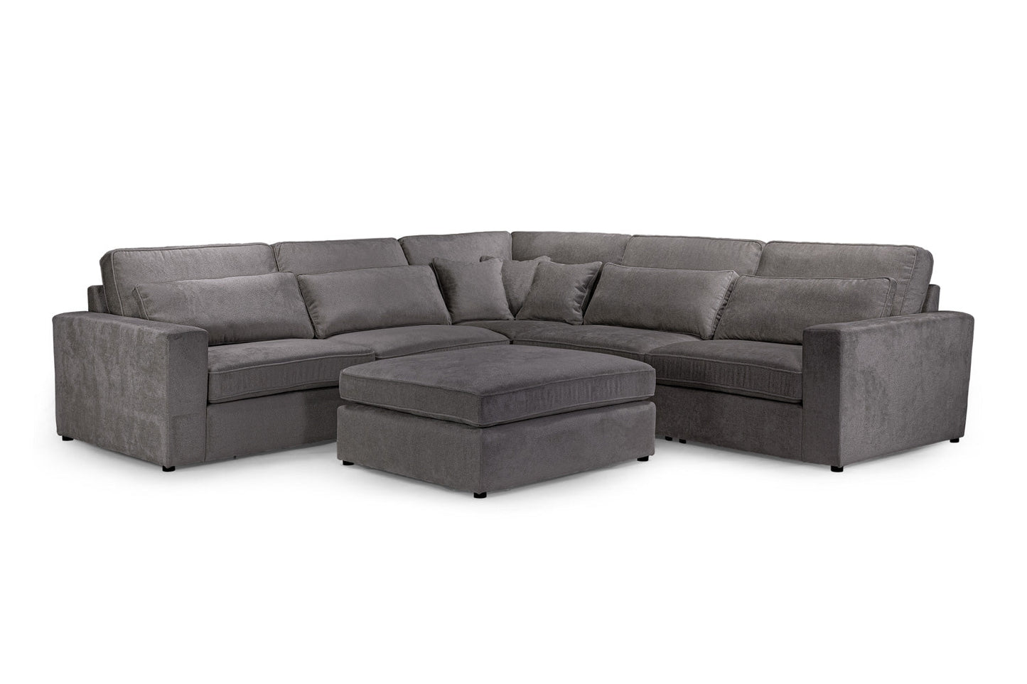 Kiana Modular Sofa Grey Armless Piece