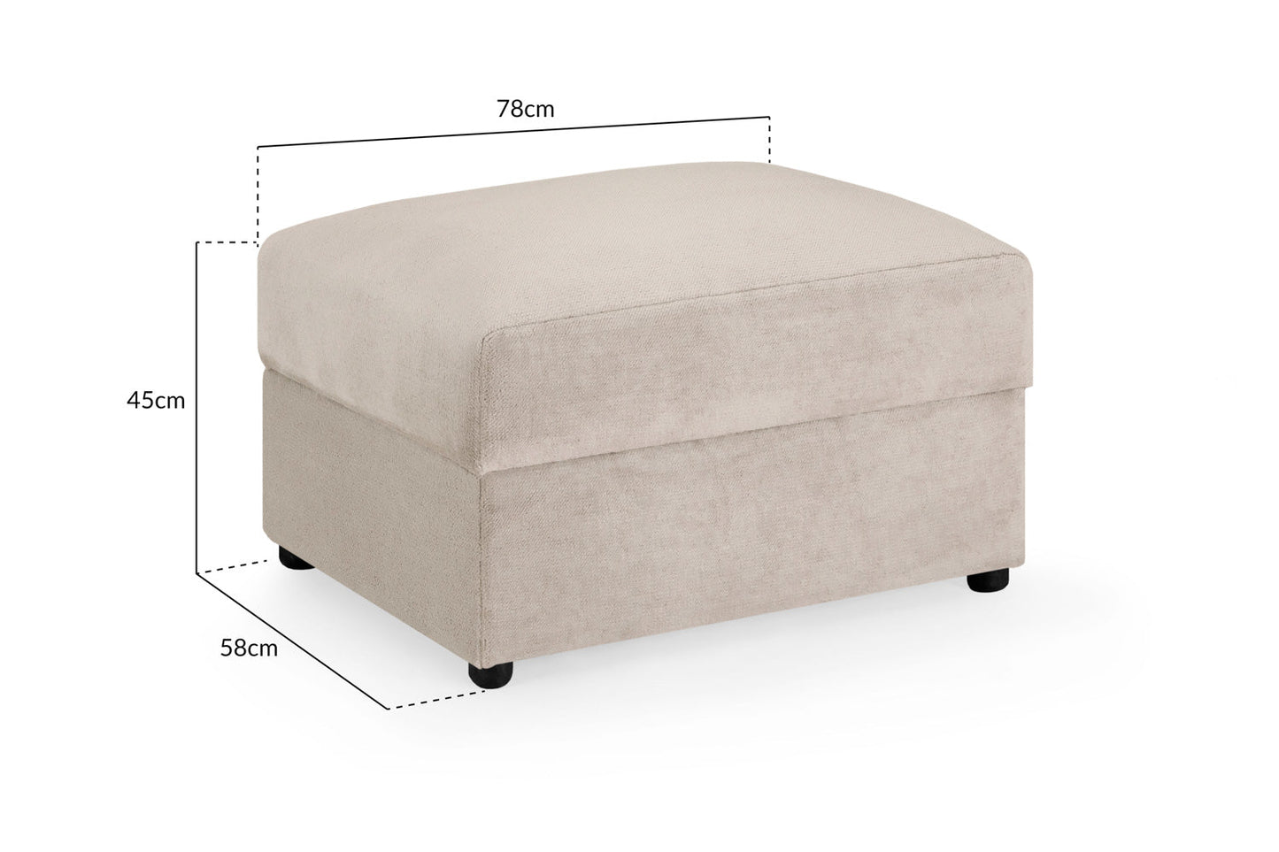 Mirabel Sofa Mocha Footstool