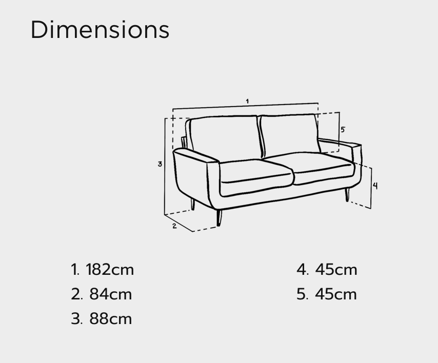 Aurora Sofa Grey 3 Seater