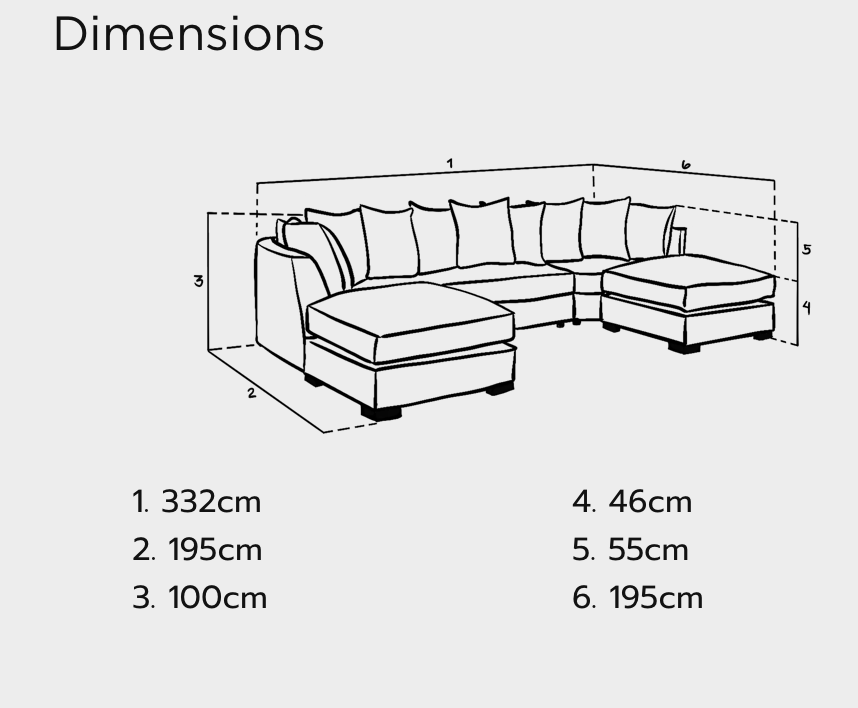 Bishop Scatterback Sofa Truffle U Shape Corner