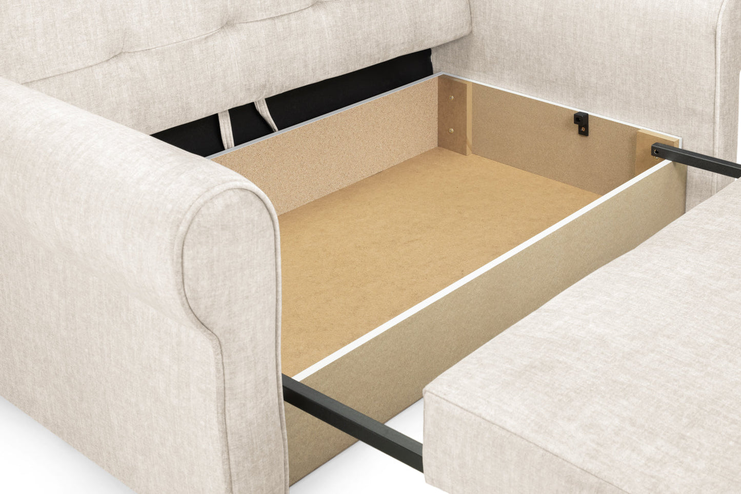 Sorrel Sofa Bed Beige 2 Seater