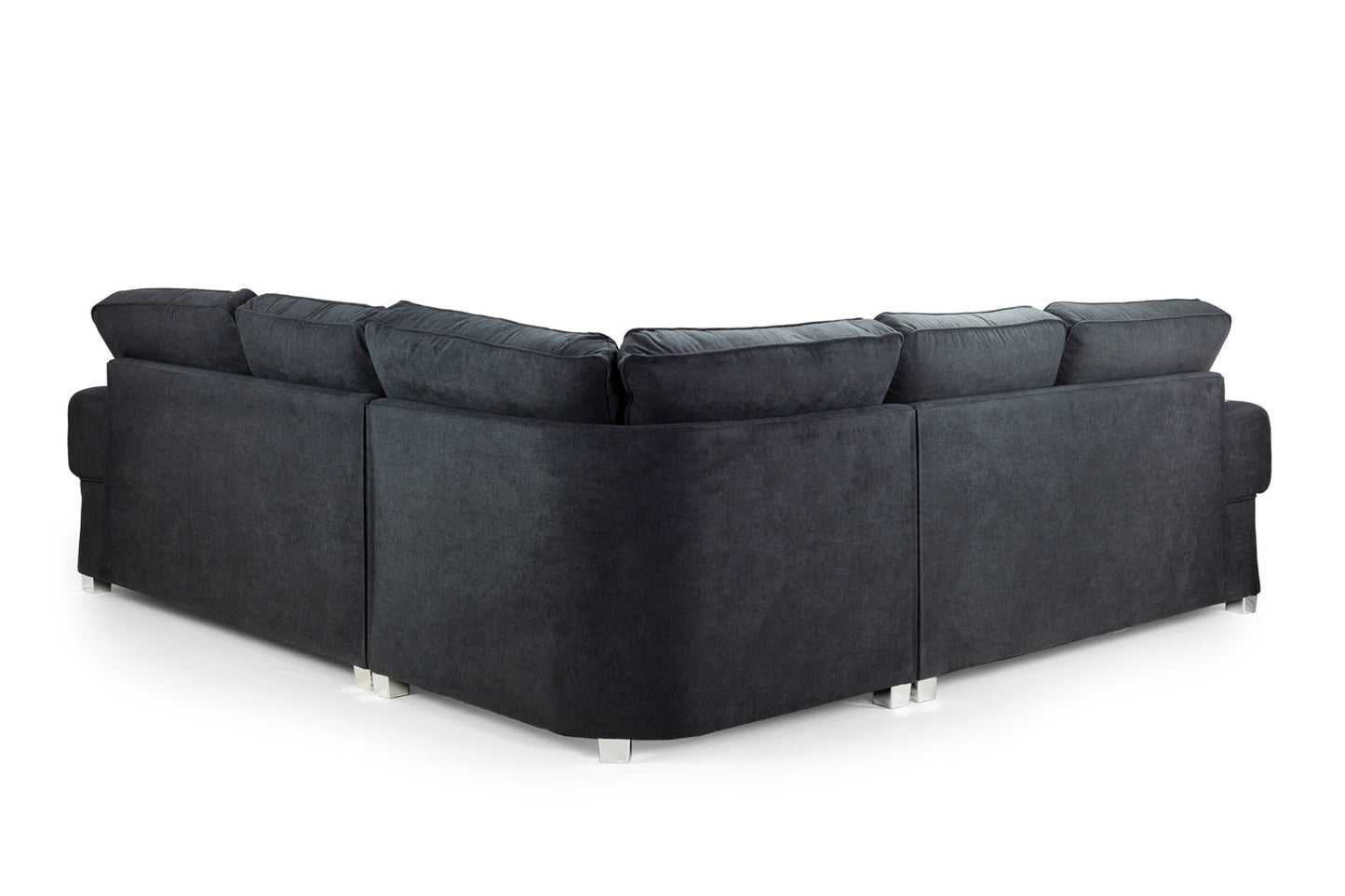 Verona Fullback Sofa Bed Black Large Corner