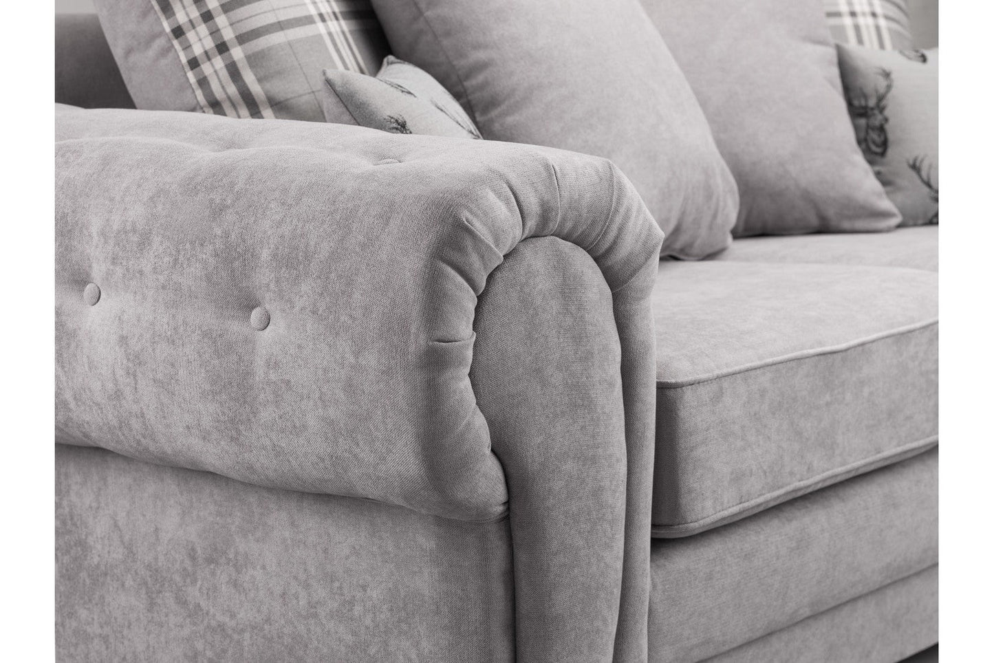 Verona Scatterback Sofa Grey 3 Seater