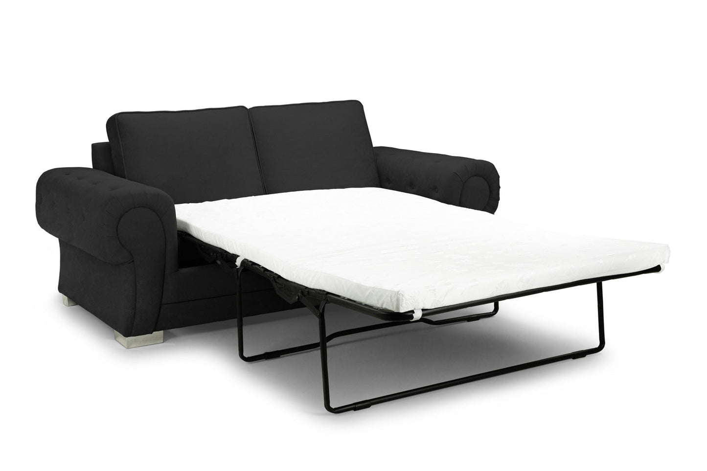 Verona Scatterback Sofa Bed Black 3 Seater