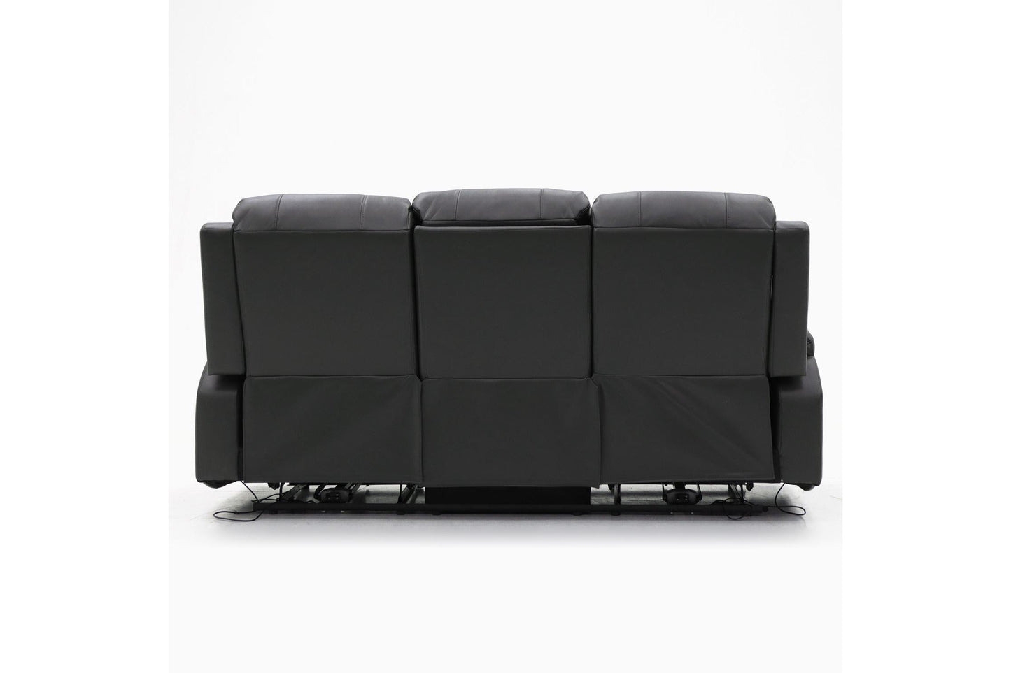 Alva Electric Recliner Sofa Black 3 Seater