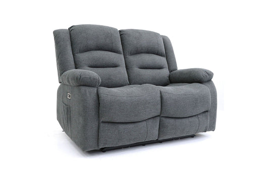 Alva Electric Recliner Sofa Graphite 2 Seater