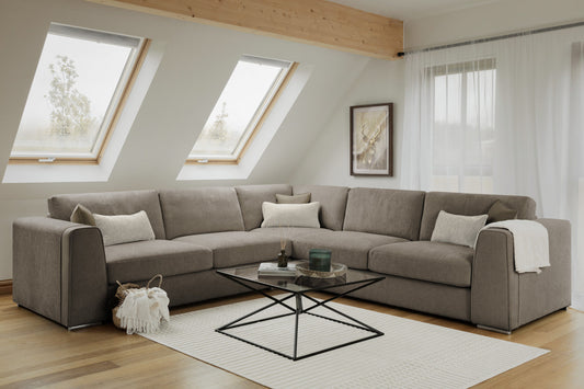 Naples Sofa Mocha Large Corner